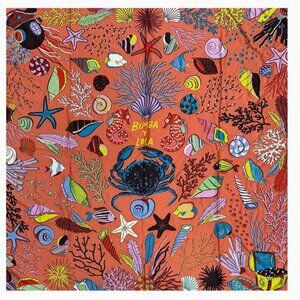 BIMBA Y LOLA 🌊 Colorful Sea Life Scarf